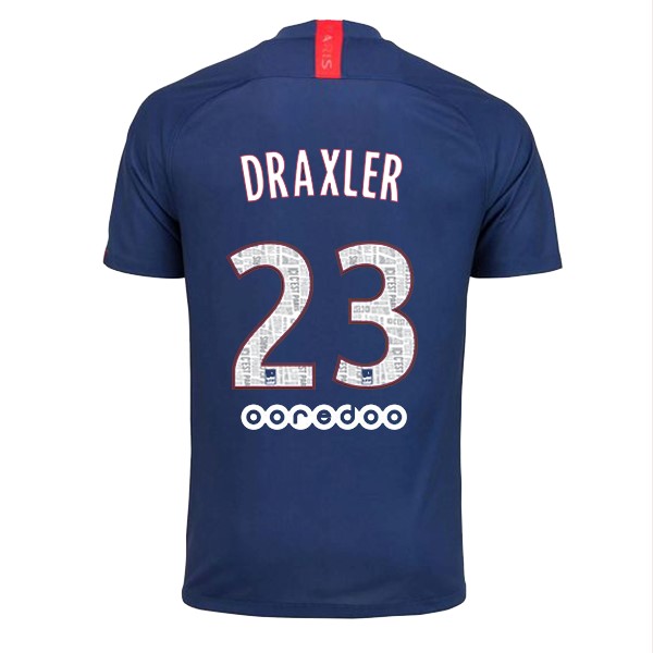 Camiseta Paris Saint Germain NO.23 Draxler Replica Primera Ropa 2019/20 Azul